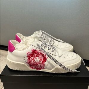Versace sneakers. Worn only ones no signs of wear look like New.